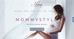 Desktop Screenshot of mommystyle.hu